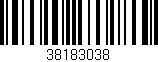 Código de barras (EAN, GTIN, SKU, ISBN): '38183038'