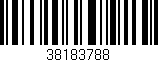 Código de barras (EAN, GTIN, SKU, ISBN): '38183788'