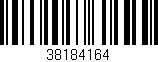 Código de barras (EAN, GTIN, SKU, ISBN): '38184164'