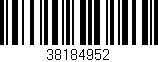 Código de barras (EAN, GTIN, SKU, ISBN): '38184952'
