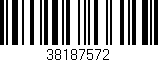 Código de barras (EAN, GTIN, SKU, ISBN): '38187572'