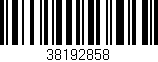 Código de barras (EAN, GTIN, SKU, ISBN): '38192858'