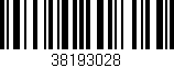 Código de barras (EAN, GTIN, SKU, ISBN): '38193028'