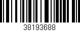 Código de barras (EAN, GTIN, SKU, ISBN): '38193688'