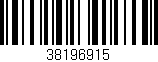 Código de barras (EAN, GTIN, SKU, ISBN): '38196915'