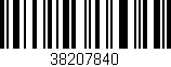 Código de barras (EAN, GTIN, SKU, ISBN): '38207840'