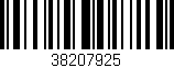 Código de barras (EAN, GTIN, SKU, ISBN): '38207925'