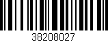 Código de barras (EAN, GTIN, SKU, ISBN): '38208027'