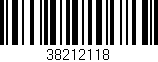 Código de barras (EAN, GTIN, SKU, ISBN): '38212118'