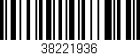 Código de barras (EAN, GTIN, SKU, ISBN): '38221936'
