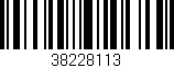 Código de barras (EAN, GTIN, SKU, ISBN): '38228113'