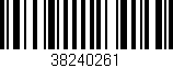 Código de barras (EAN, GTIN, SKU, ISBN): '38240261'