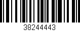 Código de barras (EAN, GTIN, SKU, ISBN): '38244443'