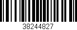 Código de barras (EAN, GTIN, SKU, ISBN): '38244827'