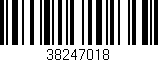 Código de barras (EAN, GTIN, SKU, ISBN): '38247018'
