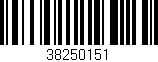 Código de barras (EAN, GTIN, SKU, ISBN): '38250151'