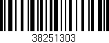 Código de barras (EAN, GTIN, SKU, ISBN): '38251303'