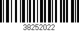 Código de barras (EAN, GTIN, SKU, ISBN): '38252022'