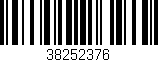 Código de barras (EAN, GTIN, SKU, ISBN): '38252376'
