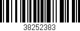 Código de barras (EAN, GTIN, SKU, ISBN): '38252383'