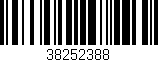 Código de barras (EAN, GTIN, SKU, ISBN): '38252388'