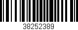 Código de barras (EAN, GTIN, SKU, ISBN): '38252389'