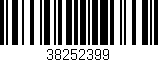 Código de barras (EAN, GTIN, SKU, ISBN): '38252399'