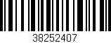 Código de barras (EAN, GTIN, SKU, ISBN): '38252407'