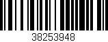 Código de barras (EAN, GTIN, SKU, ISBN): '38253948'