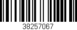 Código de barras (EAN, GTIN, SKU, ISBN): '38257067'
