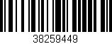 Código de barras (EAN, GTIN, SKU, ISBN): '38259449'