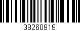Código de barras (EAN, GTIN, SKU, ISBN): '38260919'