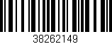 Código de barras (EAN, GTIN, SKU, ISBN): '38262149'