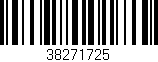 Código de barras (EAN, GTIN, SKU, ISBN): '38271725'