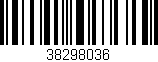 Código de barras (EAN, GTIN, SKU, ISBN): '38298036'