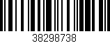 Código de barras (EAN, GTIN, SKU, ISBN): '38298738'