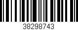 Código de barras (EAN, GTIN, SKU, ISBN): '38298743'