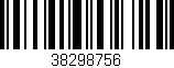 Código de barras (EAN, GTIN, SKU, ISBN): '38298756'