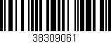 Código de barras (EAN, GTIN, SKU, ISBN): '38309061'