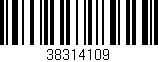 Código de barras (EAN, GTIN, SKU, ISBN): '38314109'