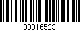 Código de barras (EAN, GTIN, SKU, ISBN): '38316523'
