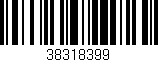 Código de barras (EAN, GTIN, SKU, ISBN): '38318399'