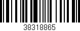 Código de barras (EAN, GTIN, SKU, ISBN): '38318865'