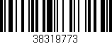 Código de barras (EAN, GTIN, SKU, ISBN): '38319773'