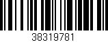 Código de barras (EAN, GTIN, SKU, ISBN): '38319781'