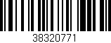 Código de barras (EAN, GTIN, SKU, ISBN): '38320771'