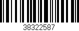 Código de barras (EAN, GTIN, SKU, ISBN): '38322587'