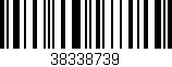 Código de barras (EAN, GTIN, SKU, ISBN): '38338739'