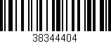 Código de barras (EAN, GTIN, SKU, ISBN): '38344404'