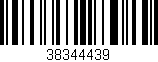 Código de barras (EAN, GTIN, SKU, ISBN): '38344439'